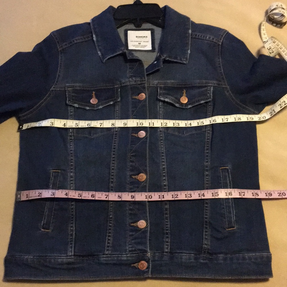 Sonoma Distressed Jean Jacket M - Picture 9 of 13